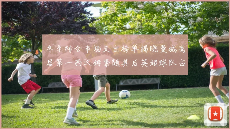 冬季转会市场支出榜单揭晓曼城高居第一西汉姆紧随其后英超球队占据五席